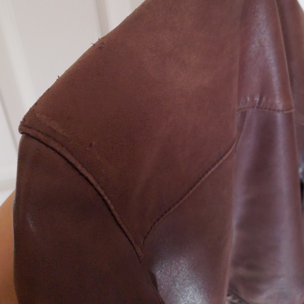 Authentic Brown Leather Jacket - image 4